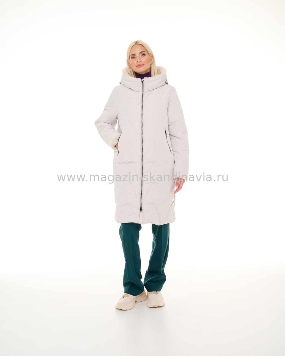 3156 115 Женское пальто DIXI COAT цвет молочный (42-42).Финляндия