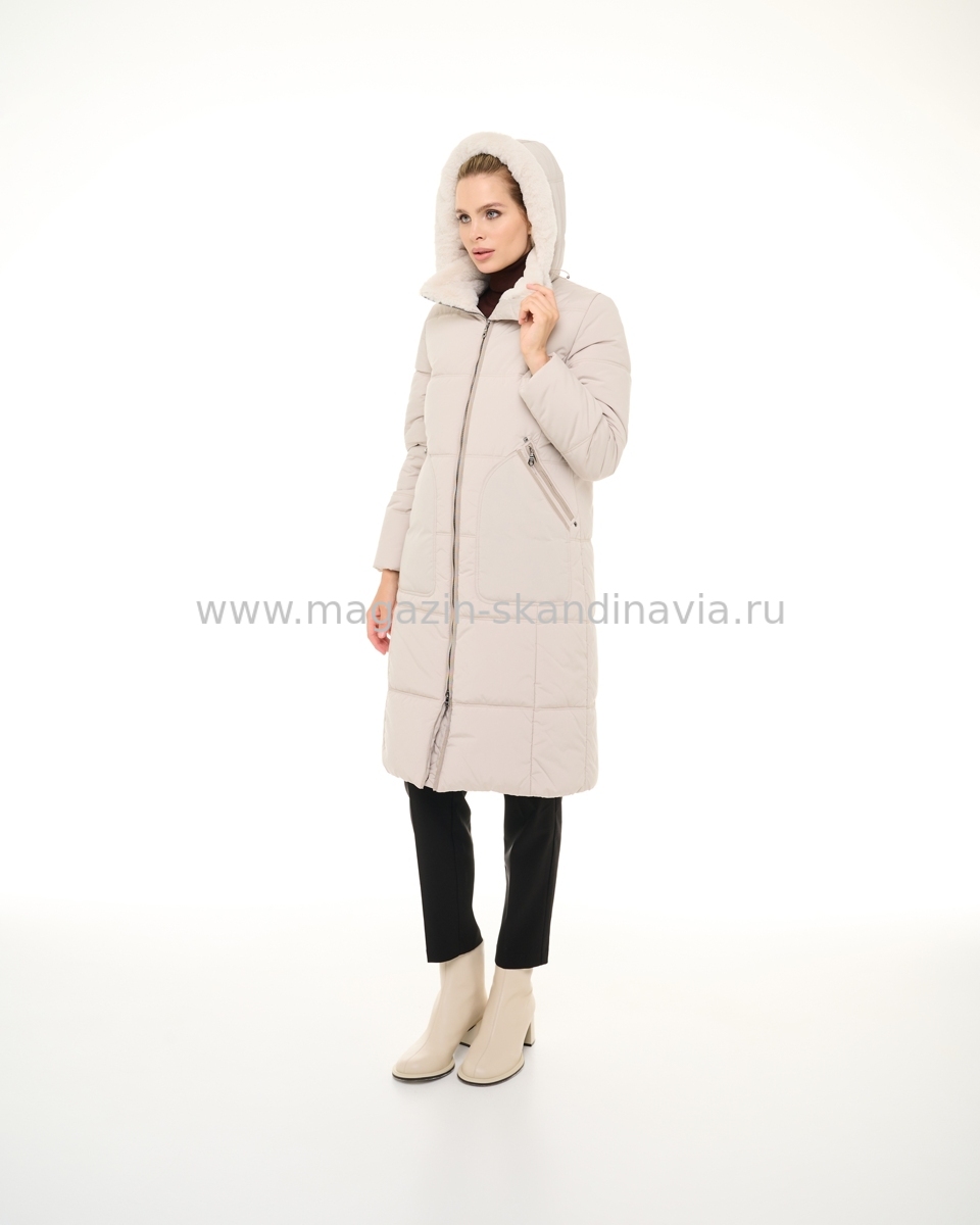 Женское пальто DIXI COAT 4747 121 цвет бежевый (32-34) .Финляндия