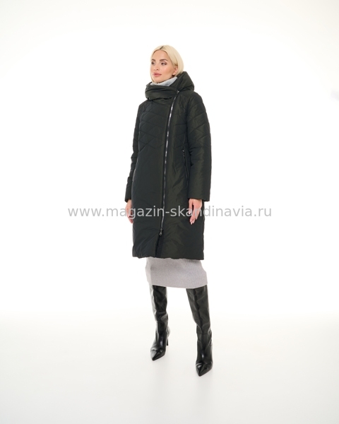 Женское пальто DIXI COAT 3915 115 цвет оливковый (78) .Финляндия