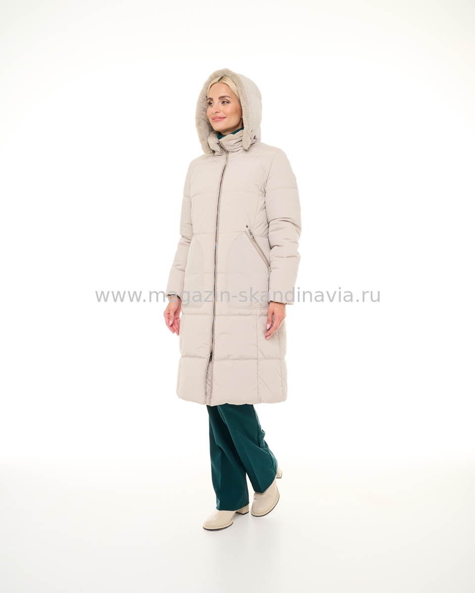 Женское пальто DIXI COAT 4747 121 цвет бежевый (32-34) .Финляндия