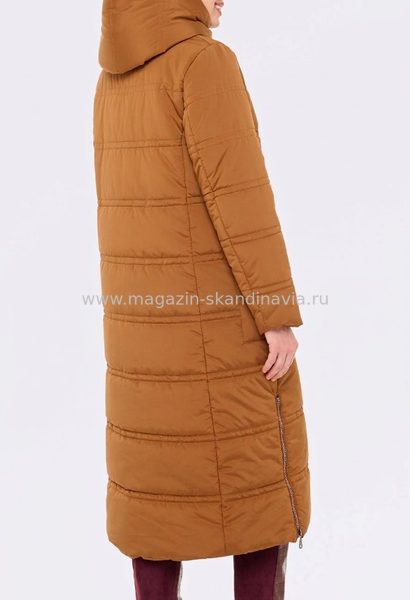 6205 121 Женское зимнее пальто DIXI COAT цвет горчичный (55).Финляндия