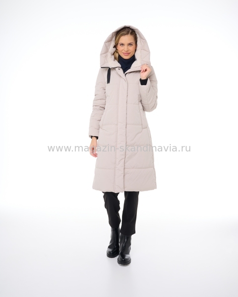 3586 121 Женское пальто DIXI COAT цвет бежевый (32-42).Финляндия