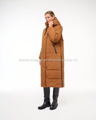 4595 121 Женское пальто DIXI COAT цвет горчичный (59).Финляндия