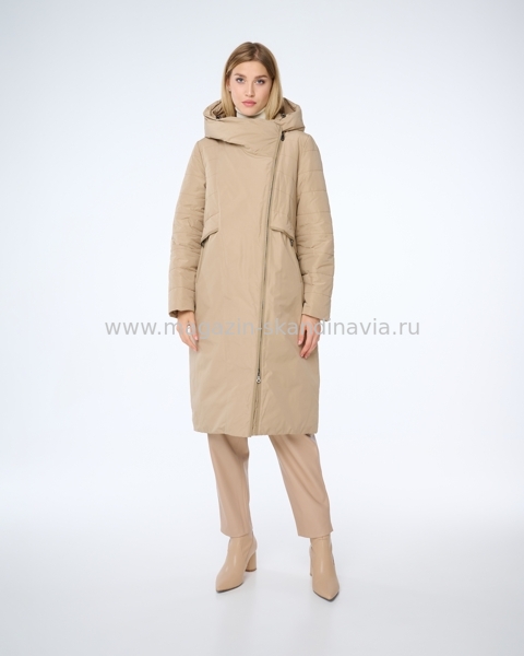 4215 115 Женское пальто DIXI COAT цвет бежевый (34-99).Финляндия