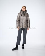 3746 163 Женская куртка DIXI COAT цвет серебро.Финляндия