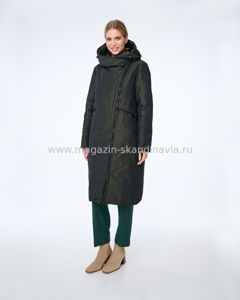 4215 115 Женское пальто DIXI COAT цвет оливковый (78-99).Финляндия