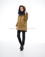 4365 115 Женская куртка DIXI COAT цвет бронзовый-синий (28-50).Финляндия