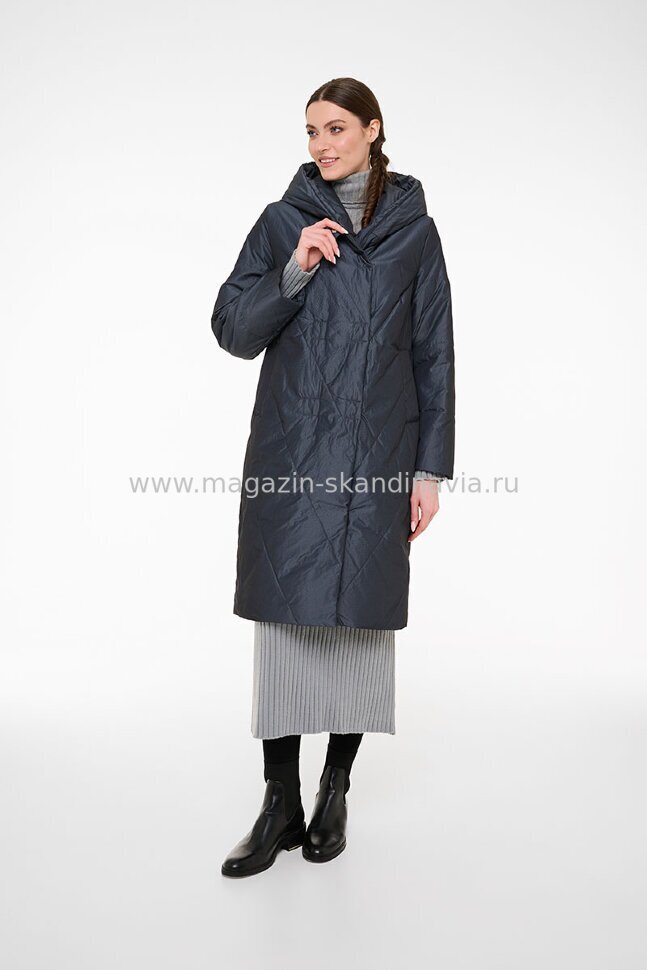 3715 322 Женское пальто DIXI COAT цвет синий (27).Финляндия