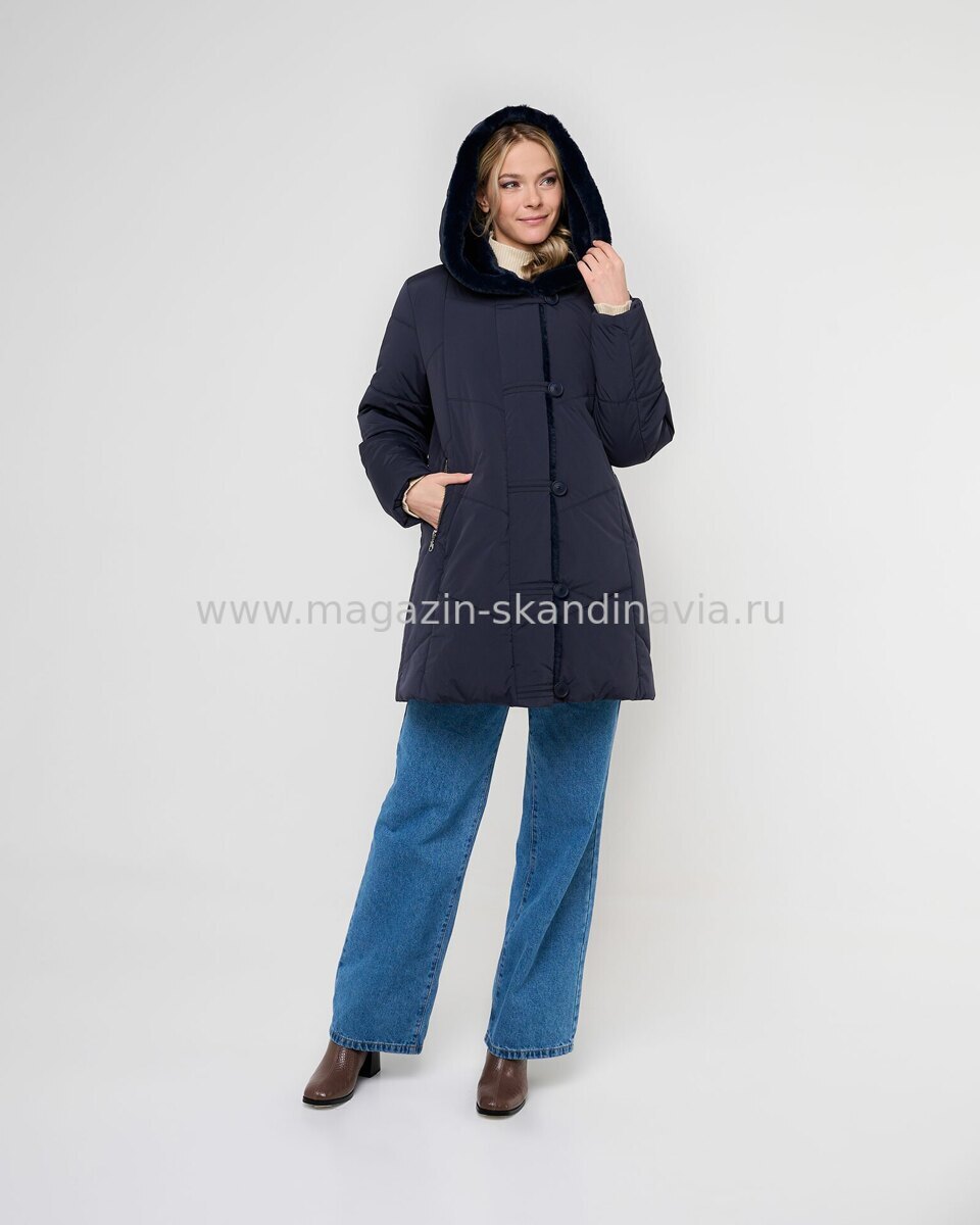 5969 121 Женская куртка DIXI COAT цвет синий-синий (29-29).Финляндия