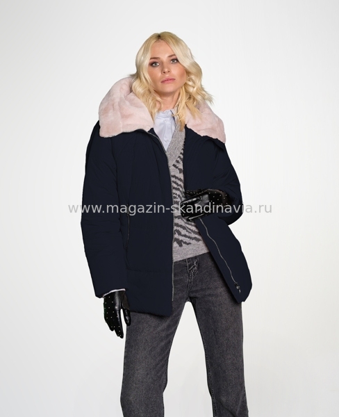 4436 374 Женская куртка DIXI COAT цвет темно-синий (29-42).Финляндия