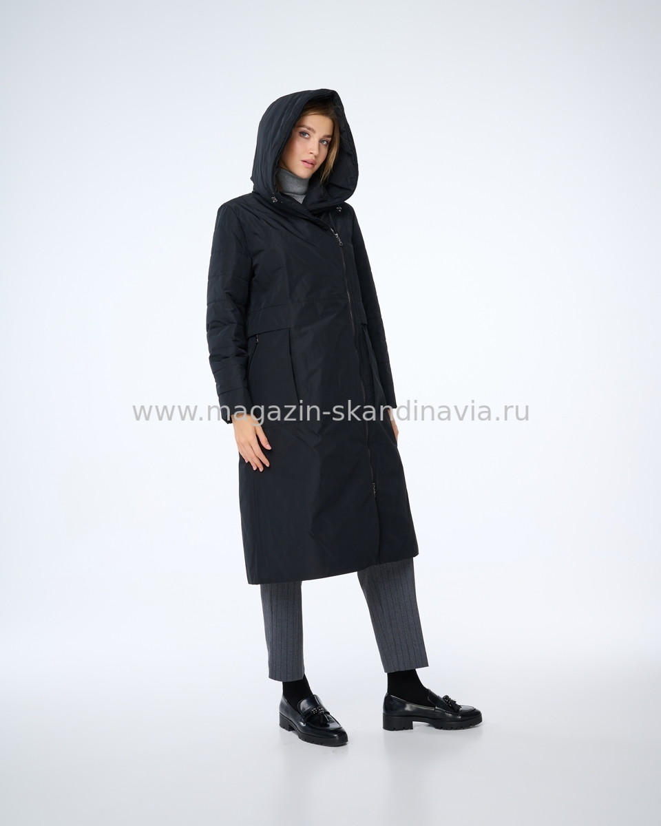 4485 115 Женское пальто DIXI COAT цвет черный (99).Финляндия