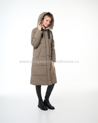 3586 121 Женское пальто DIXI COAT цвет капучино (77-34).Финляндия