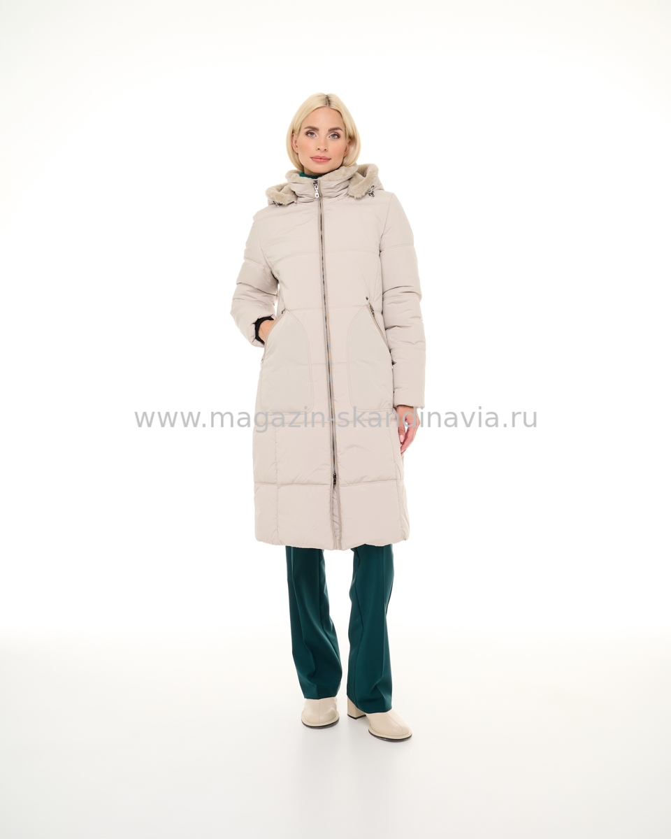 Женское пальто DIXI COAT 4747 121 цвет бежевый (32-34) .Финляндия