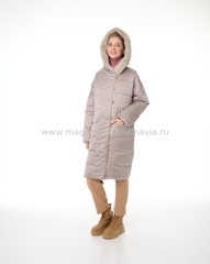 4428 302 Женское пальто DIXI COAT цвет бежевый (34-34).Финляндия