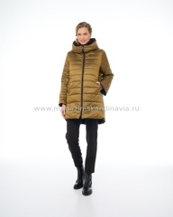 4365 115 Женская куртка DIXI COAT цвет бронзовый-синий (28-50).Финляндия