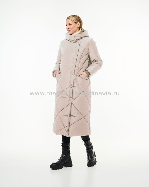 4125 115 Женское пальто DIXI COAT цвет бежевый (32).Финляндия