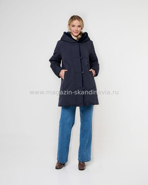 5969 121 Женская куртка DIXI COAT цвет синий-синий (29-29).Финляндия