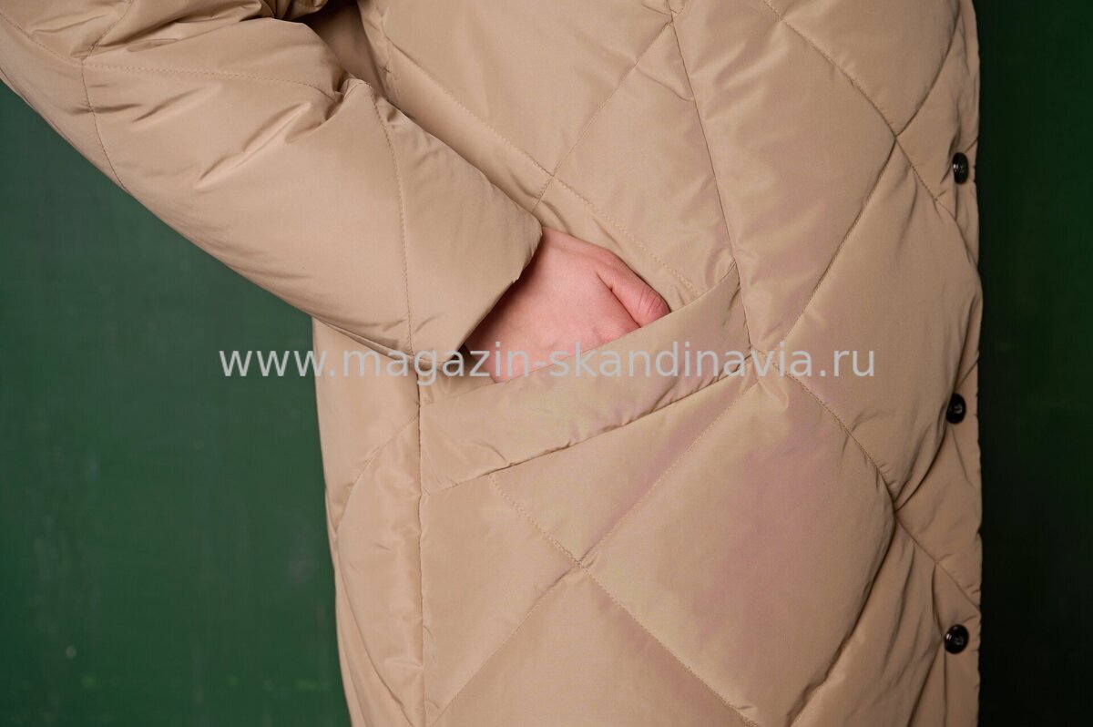 4847 115 Женская куртка DIXI COAT цвет бежевый (34-34).Финляндия