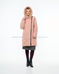 3916 115 Женское пальто DIXI COAT цвет пудровый (81).Финляндия