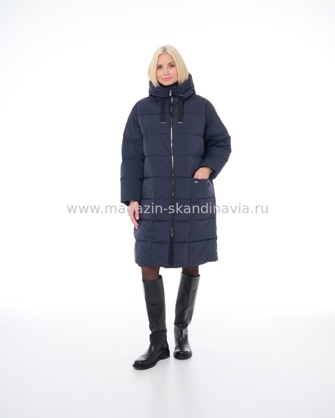 955 121 Женское пальто DIXI COAT цвет темно-синий (29).Финляндия