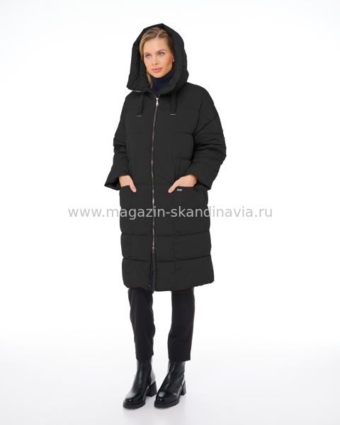 955 121 Женское пальто DIXI COAT цвет черный (99).Финляндия