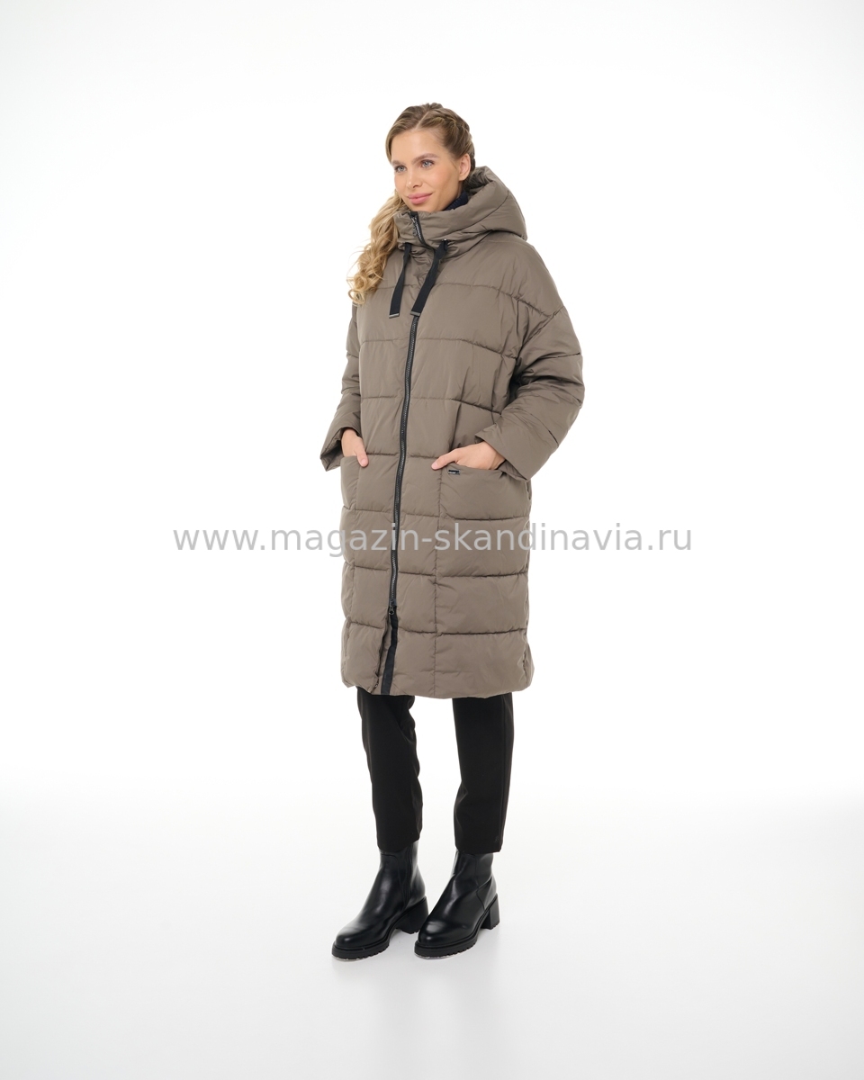 955 121 Женское пальто DIXI COAT цвет капучино (77).Финляндия